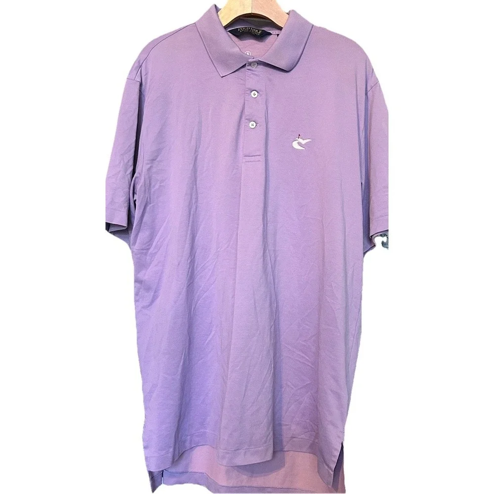 Caves Valley Golf Club X Ralph Lauren Polo Shirt Mens‎ Large Purple *Logo - Picture 2 of 8